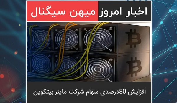 افزایش 80درصدی سهام شرکت ماینر بیتکوین