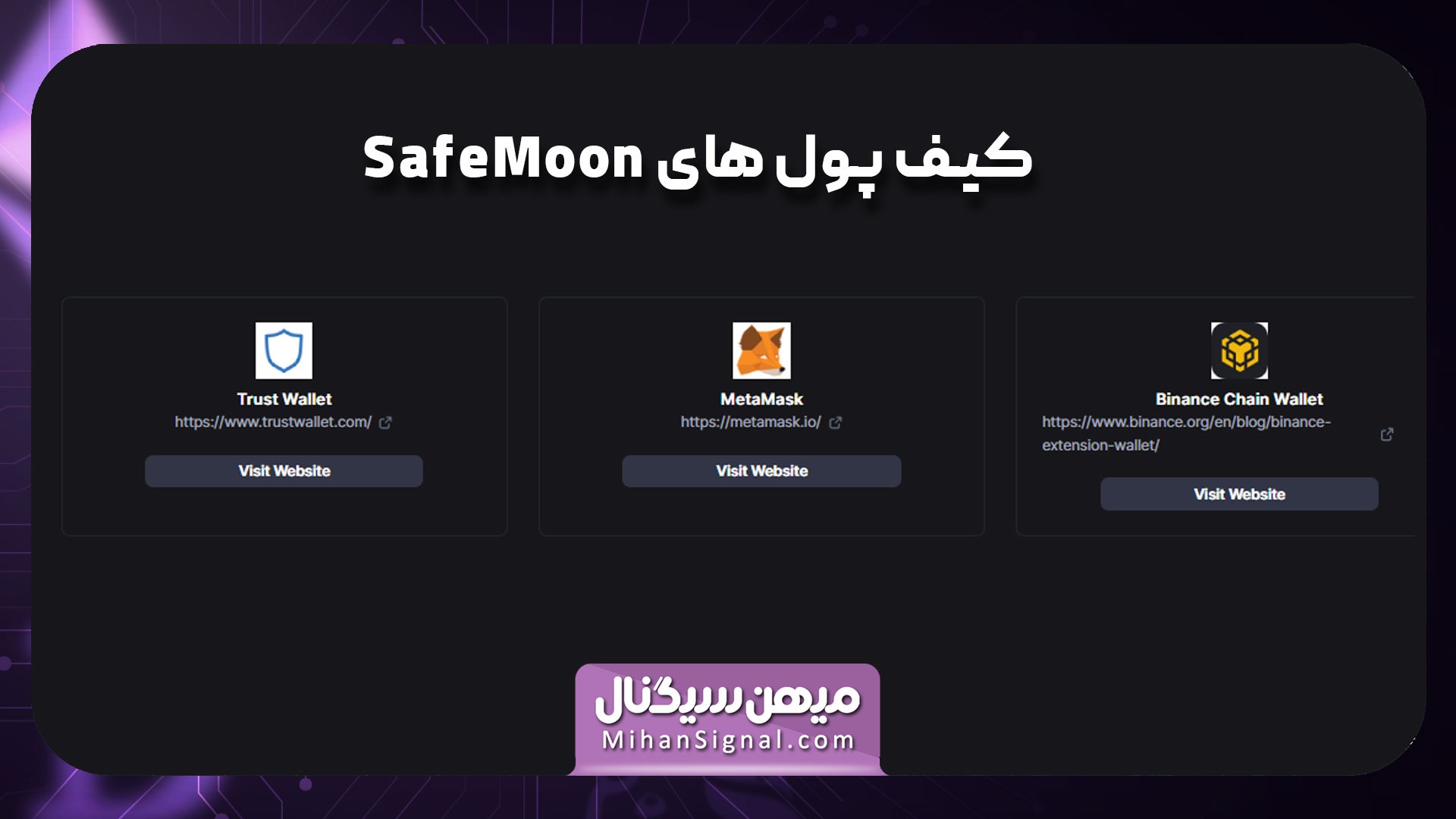 بهترین کیف پول های ارز سیف مون (SafeMoon) کدامند؟